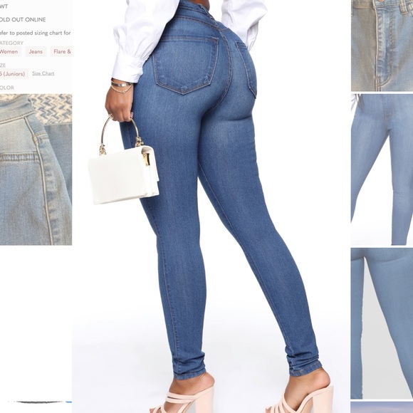 NWT Fashion Nova Classic Extreme Stretch Skinny Jeans - Picture 2 of 9